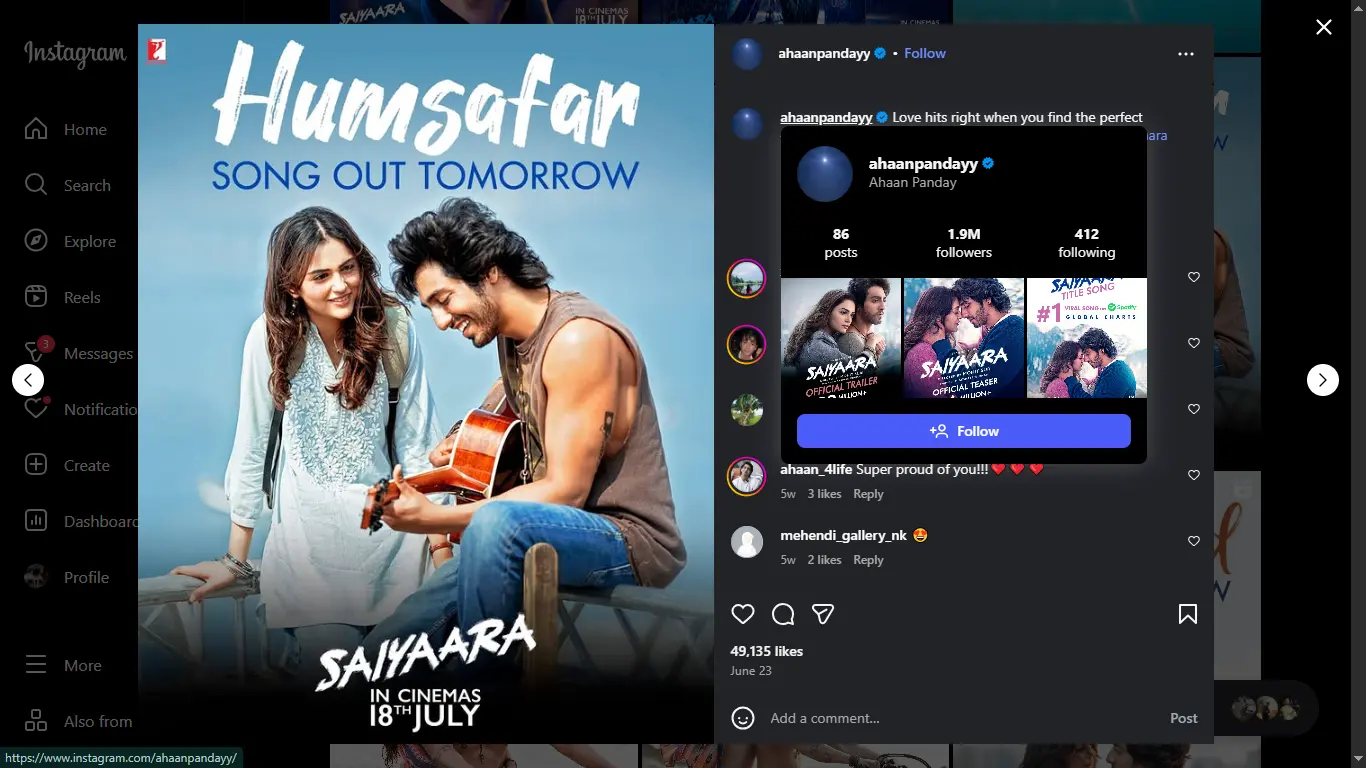 Saiyaara movie total collection 2025