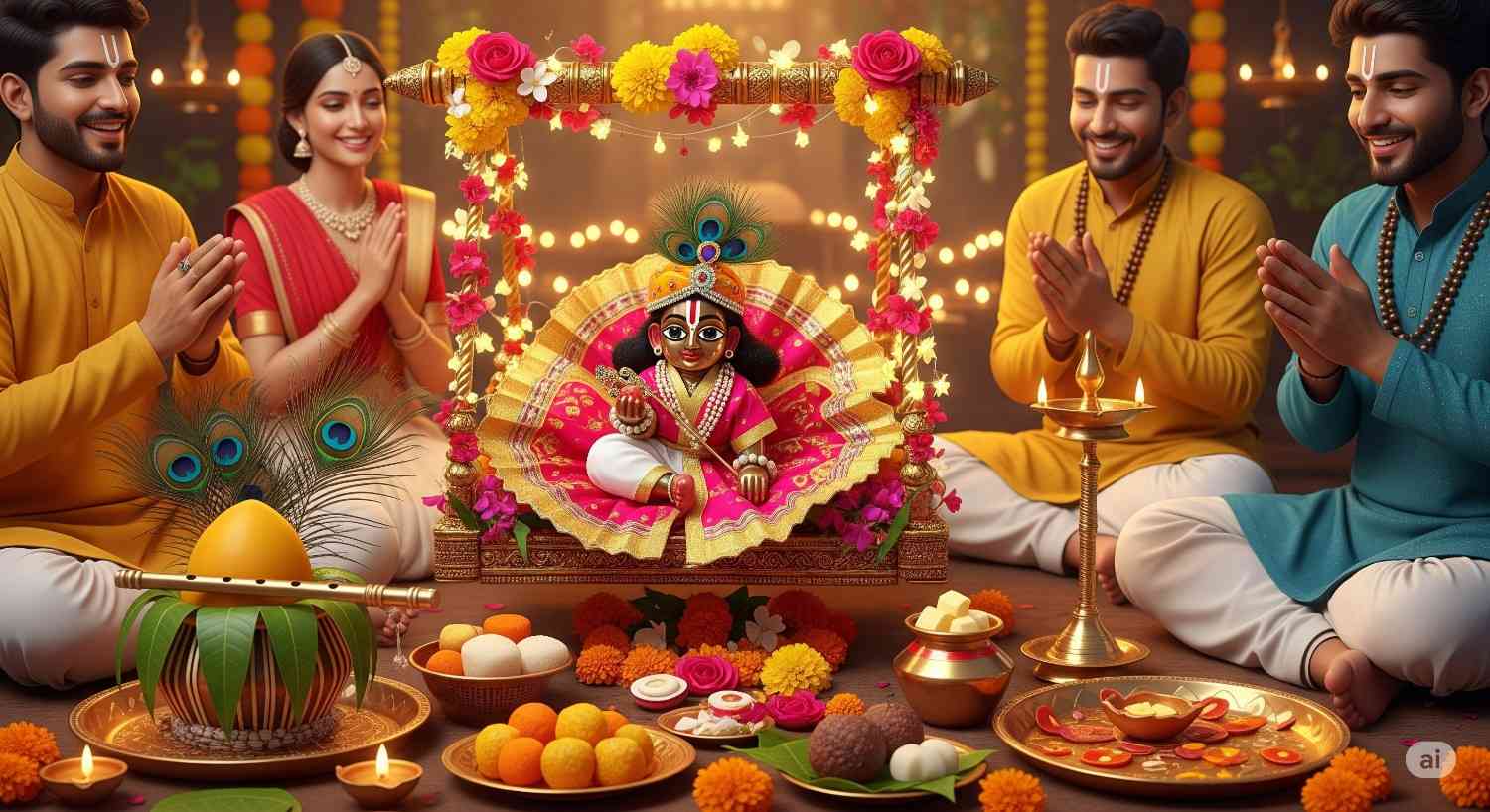 श्रीकृष्ण जन्माष्टमी 2025 (Krishna Janmashtami): तारीख, पूजा विधि, अद्भुत इतिहास और दिव्य महत्व