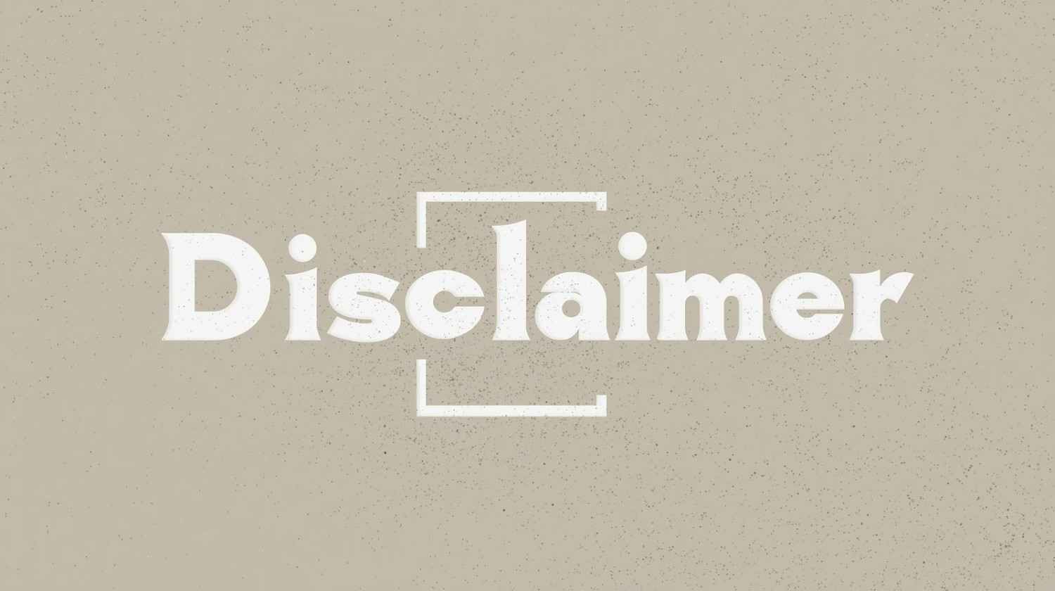 Disclaimer