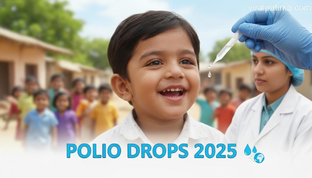 पोलियो ड्रॉप्स 2025: बच्चों की सुरक्षा और स्वस्थ भारत की दिशा में एक मजबूत कदम