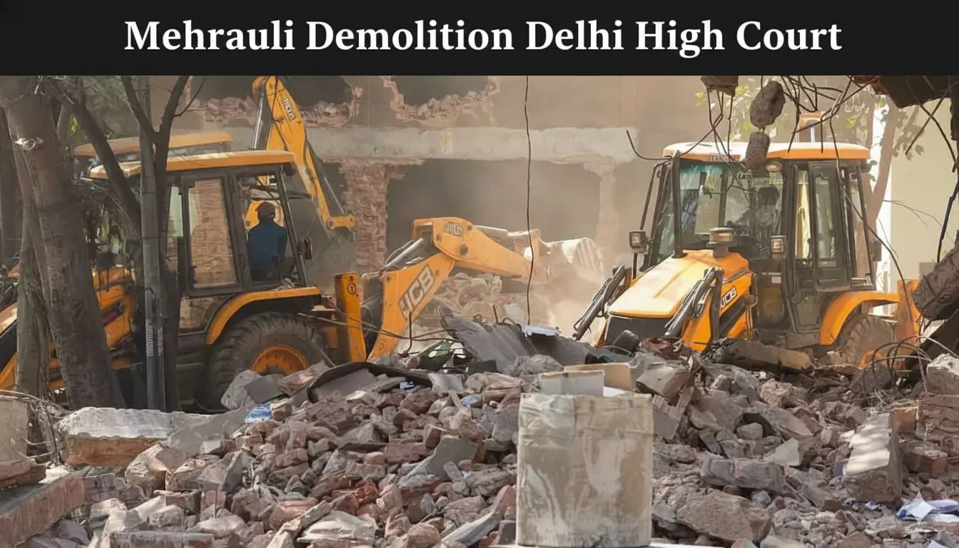 Mehrauli Demolition Delhi High Court